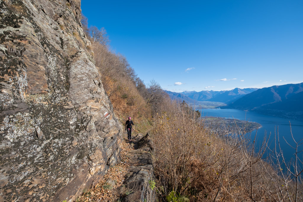 Vue sur Ascona et le delta de Locarno